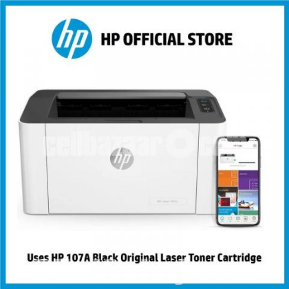 HP 107W Black & White Single Function Laser Printer